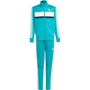 adidas Kinder Seasonal Essentials Tiberio 3-Streifen Trikot Trainingsanzug - Grün adidas Kinder Seasonal Essentials Tiberio 3-Streifen Trikot Trainingsanzug - Grün