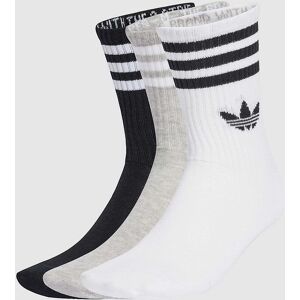 Adidas 3-Stripes Crew Socks - White Adidas 3-Stripes Crew Socks - White