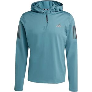 adidas Own The Run Winterized Hooded Half-Zip - Green adidas Own The Run Winterized Hooded Half-Zip - Green