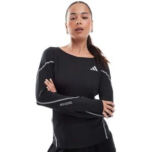 adidas Adizero BTN Running Long Sleeve - Running Top for Women - Black adidas Adizero BTN Running Long Sleeve - Running Top for Women - Black