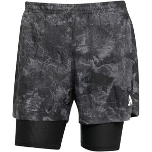 adidas Own The Run Spray Dye 2-In-1 Short - Grey adidas Own The Run Spray Dye 2-In-1 Short - Grey
