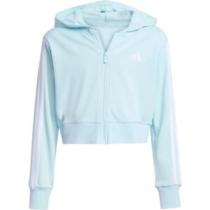 adidas JG 3S FT FZ CRO Kids Turquoise Hoodie - Hoodies adidas JG 3S FT FZ CRO Kids Turquoise Hoodie - Hoodies