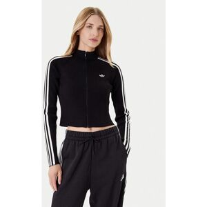 adidas Adicolor 3-Stripes Slim Knit Track Top - Womens - Black adidas Adicolor 3-Stripes Slim Knit Track Top - Womens - Black