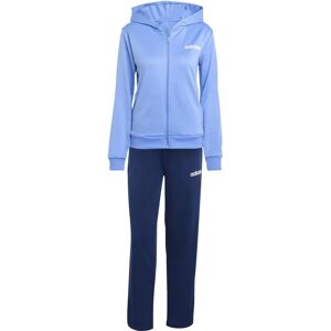 adidas Essentials Linear Track Suit - Womens - Blue - Sportswear adidas Essentials Linear Track Suit - Womens - Blue - Sportswear