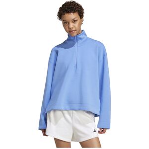 adidas Blue Soft Lux Quarter-Zip Sweatshirt - Women adidas Blue Soft Lux Quarter-Zip Sweatshirt - Women