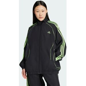 adidas Teamgeist Adicolor Oversized Woven Track Top - Black adidas Teamgeist Adicolor Oversized Woven Track Top - Black