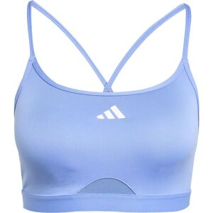 adidas Aeroreact Training 3-Stripes Bra - Womens - Blue adidas Aeroreact Training 3-Stripes Bra - Womens - Blue