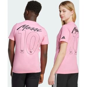 adidas Kids Messi Name & Number Pink T-Shirt - Kids Football adidas Kids Messi Name & Number Pink T-Shirt - Kids Football