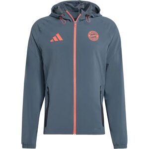 Adidas Bayern Munich Vis Tech Travel Jacket - Grey Adidas Bayern Munich Vis Tech Travel Jacket - Grey