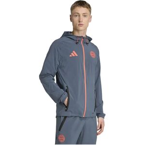 Adidas 2025-2026 Bayern Munich Vis Tech Travel Jacket - Grey - Travel Jacket Adidas 2025-2026 Bayern Munich Vis Tech Travel Jacket - Grey - Travel Jacket