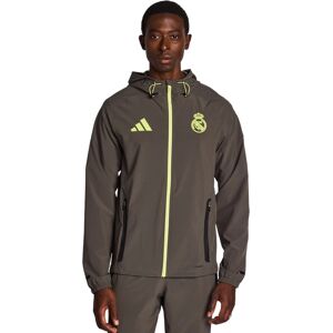 adidas Real Madrid Tiro 25 Competition Vis Tech Travel Jacket - Grey adidas Real Madrid Tiro 25 Competition Vis Tech Travel Jacket - Grey