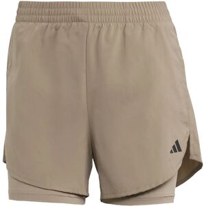 adidas Braune Minimal Zwei-in-Eins Trainingsshorts adidas Braune Minimal Zwei-in-Eins Trainingsshorts