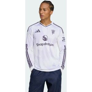 Adidas 2025-2026 Man Utd Long Sleeve Away Shirt White XS - 34-36 inch Chest Size Adidas 2025-2026 Man Utd Long Sleeve Away Shirt White XS - 34-36 inch Chest Size