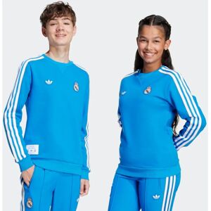 adidas Kids Real Madrid Terrace Icons Sweatshirt - Blue adidas Kids Real Madrid Terrace Icons Sweatshirt - Blue