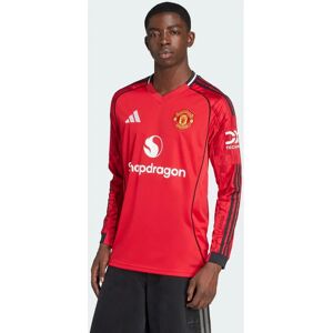 adidas Manchester United 25/26 Long Sleeve Home Jersey - Red adidas Manchester United 25/26 Long Sleeve Home Jersey - Red