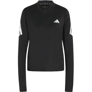 adidas Adi365 Iconic Running 1/2 Zip Jumper - Womens - Black adidas Adi365 Iconic Running 1/2 Zip Jumper - Womens - Black