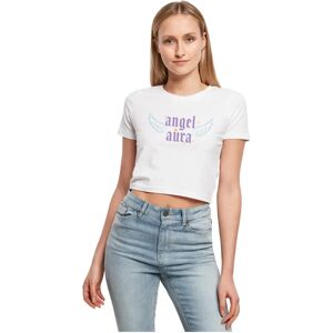 Miss Tee Angel Aura T-Shirt Blanc Unisexe - Style Décontracté - Publicité Miss Tee Angel Aura T-Shirt Blanc Unisexe - Style Décontracté - Publicité