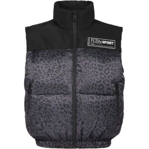 Plein Sport Leopard Weste - Vrouw - Zwart - S Plein Sport Leopard Weste - Vrouw - Zwart - S