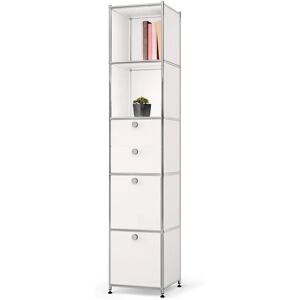 Tchibo Cn3 Metallregal - Weiß - Stahl - 40x40x195cm Tchibo Cn3 Metallregal - Weiß - Stahl - 40x40x195cm