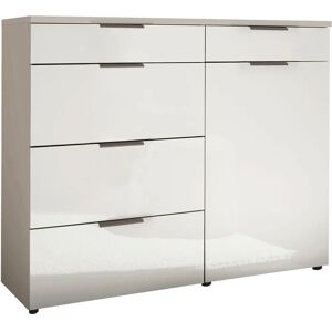 WIEMANN Como Sideboard - Glas Weiß, Kieselgrau, 100cm WIEMANN Como Sideboard - Glas Weiß, Kieselgrau, 100cm