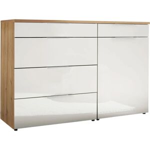 WIEMANN Como Sideboard - 120cm, Weiß/Beige, Glänzend/Matt WIEMANN Como Sideboard - 120cm, Weiß/Beige, Glänzend/Matt