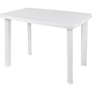 Table de jardin Spetebo - 100x70x72.5cm - Blanc - Rectangulaire - Publicité Table de jardin Spetebo - 100x70x72.5cm - Blanc - Rectangulaire - Publicité