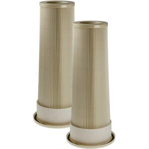VHBW 2x Dustcontrol 42026 Vacuum Filter - White, Round VHBW 2x Dustcontrol 42026 Vacuum Filter - White, Round