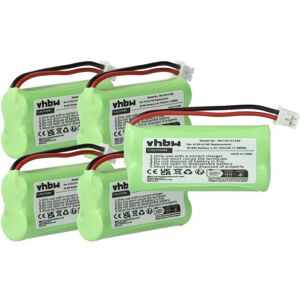 vhbw 5x Battery Replacement for 55AAAHR2BMX - Compatible with cordless landline phones vhbw 5x Battery Replacement for 55AAAHR2BMX - Compatible with cordless landline phones