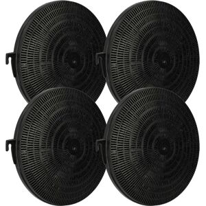 vhbw 4x Activated Carbon Filter - Cooker Hood - Black vhbw 4x Activated Carbon Filter - Cooker Hood - Black