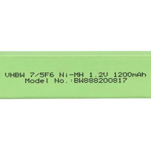 Vhbw 2x Battery Cell Replacement for Vapex VTE 1450M - NiMH, Green Vhbw 2x Battery Cell Replacement for Vapex VTE 1450M - NiMH, Green