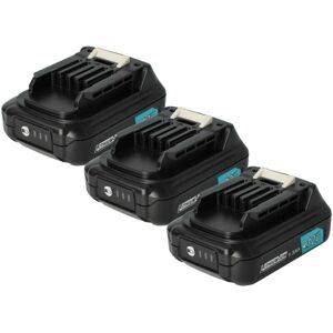 vhbw Makita Battery 3x Replacement - 1500mAh Li-Ion 12V vhbw Makita Battery 3x Replacement - 1500mAh Li-Ion 12V
