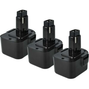 Lot de Batteries NiMH Haute Capacité Dewalt - 12V 3000mAh Lot de Batteries NiMH Haute Capacité Dewalt - 12V 3000mAh