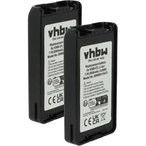 vhbw Kenwood Battery Replacement - 2000mAh, 7.4V, Li-Ion vhbw Kenwood Battery Replacement - 2000mAh, 7.4V, Li-Ion