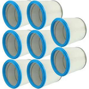 Vhbw 8x Pleated Vacuum Filter - Hilti Compatible - Blue Silver Vhbw 8x Pleated Vacuum Filter - Hilti Compatible - Blue Silver