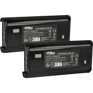 vhbw 2x Battery Replacement for Kenwood KNB-45 - Radio Battery vhbw 2x Battery Replacement for Kenwood KNB-45 - Radio Battery