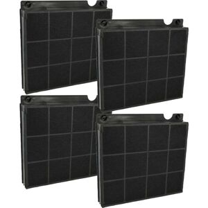 vhbw 4x Filtro de carbón activado - Filtro para campanas - Negro vhbw 4x Filtro de carbón activado - Filtro para campanas - Negro