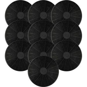 Vhbw 10x Activated Carbon Filter Replacement for Cooker Hood - 17.5 cm Black Vhbw 10x Activated Carbon Filter Replacement for Cooker Hood - 17.5 cm Black