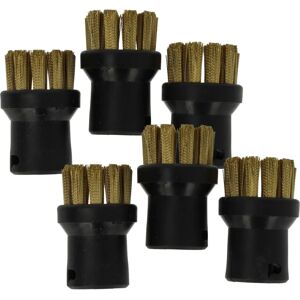 vhbw Kärcher Steam Cleaner Accessories - 6 Round Brushes vhbw Kärcher Steam Cleaner Accessories - 6 Round Brushes