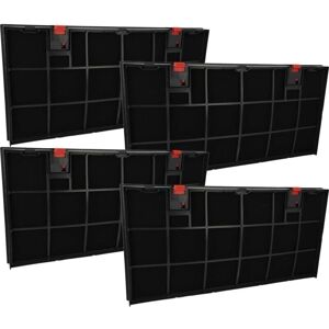 vhbw Hotpoint-Ariston W 170RF Activated Carbon Filter - 4 Pack vhbw Hotpoint-Ariston W 170RF Activated Carbon Filter - 4 Pack