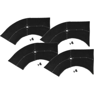 Vhbw 4x Activated Carbon Filter for Electrolux E3CFE10 - Cooker Hood Vhbw 4x Activated Carbon Filter for Electrolux E3CFE10 - Cooker Hood