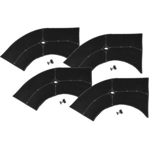 vhbw 4x Activated Carbon Filter for Cooker Hood - Black vhbw 4x Activated Carbon Filter for Cooker Hood - Black