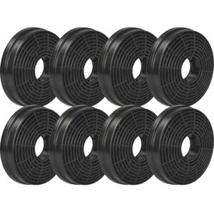 vhbw Candy CCE1161X Activated Carbon Filter - 8x, Black, 10.5cm - Cooker Hood vhbw Candy CCE1161X Activated Carbon Filter - 8x, Black, 10.5cm - Cooker Hood