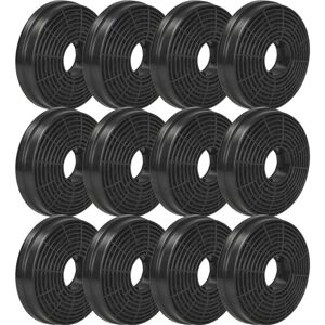 vhbw 12x Activated Carbon Filter - Black - Cooker Hood vhbw 12x Activated Carbon Filter - Black - Cooker Hood