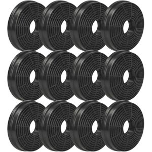 vhbw 12x Activated Carbon Filter for Cooker Hood - 10.5cm Black vhbw 12x Activated Carbon Filter for Cooker Hood - 10.5cm Black
