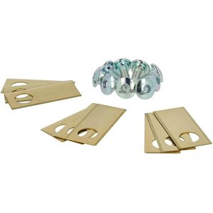 vhbw Landroid Replacement Blade - Titan-Coated Steel - Gold/Silver - Lawn Mower Part vhbw Landroid Replacement Blade - Titan-Coated Steel - Gold/Silver - Lawn Mower Part