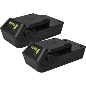 VHBW 2x Battery Replacement for Senco VB0118 - 18 V, 2000 mAh, Black VHBW 2x Battery Replacement for Senco VB0118 - 18 V, 2000 mAh, Black