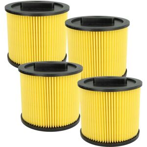 vhbw 4x Pleated Vacuum Filter - Compatible with Thomas Vario - Yellow vhbw 4x Pleated Vacuum Filter - Compatible with Thomas Vario - Yellow