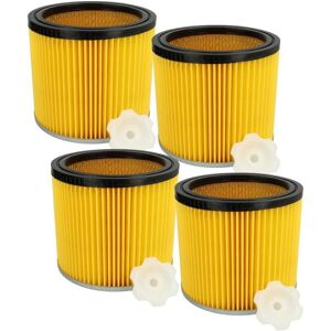 vhbw 4x Replacement Pleated Filter for Bosch Vacuum - Cartridge Filter - Yellow/Black/Silver vhbw 4x Replacement Pleated Filter for Bosch Vacuum - Cartridge Filter - Yellow/Black/Silver