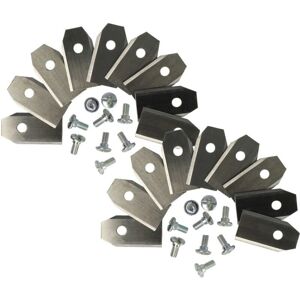 vhbw 18x Replacement Blades for Flymo EasiLife Lawn Mowers - Silver Steel vhbw 18x Replacement Blades for Flymo EasiLife Lawn Mowers - Silver Steel