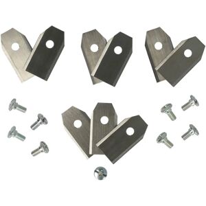 vhbw 18x Replacement Blades for Greenworks Optimow S, M - Steel, Silver vhbw 18x Replacement Blades for Greenworks Optimow S, M - Steel, Silver